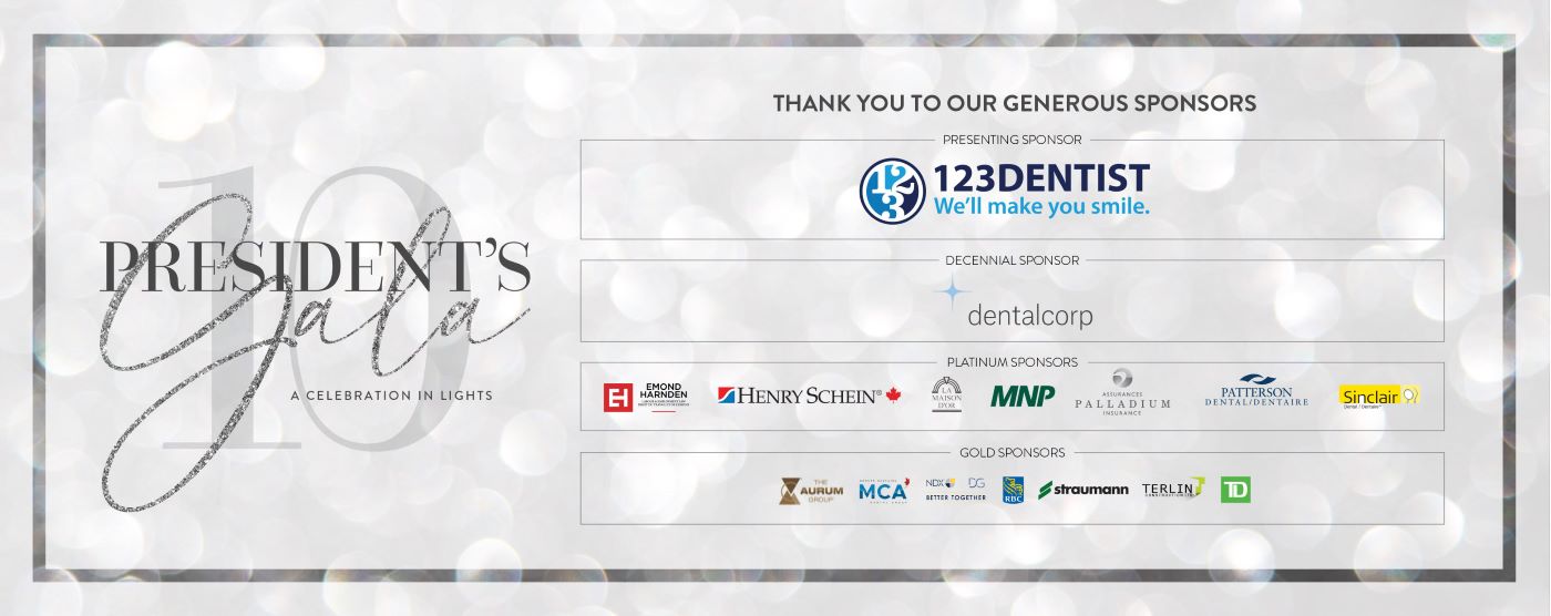 President's Gala Thank you | Ottawa Dental Society